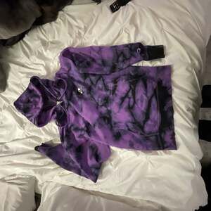 Champion Galaxy Dye Purple & Black Tie-Dye Hoodie